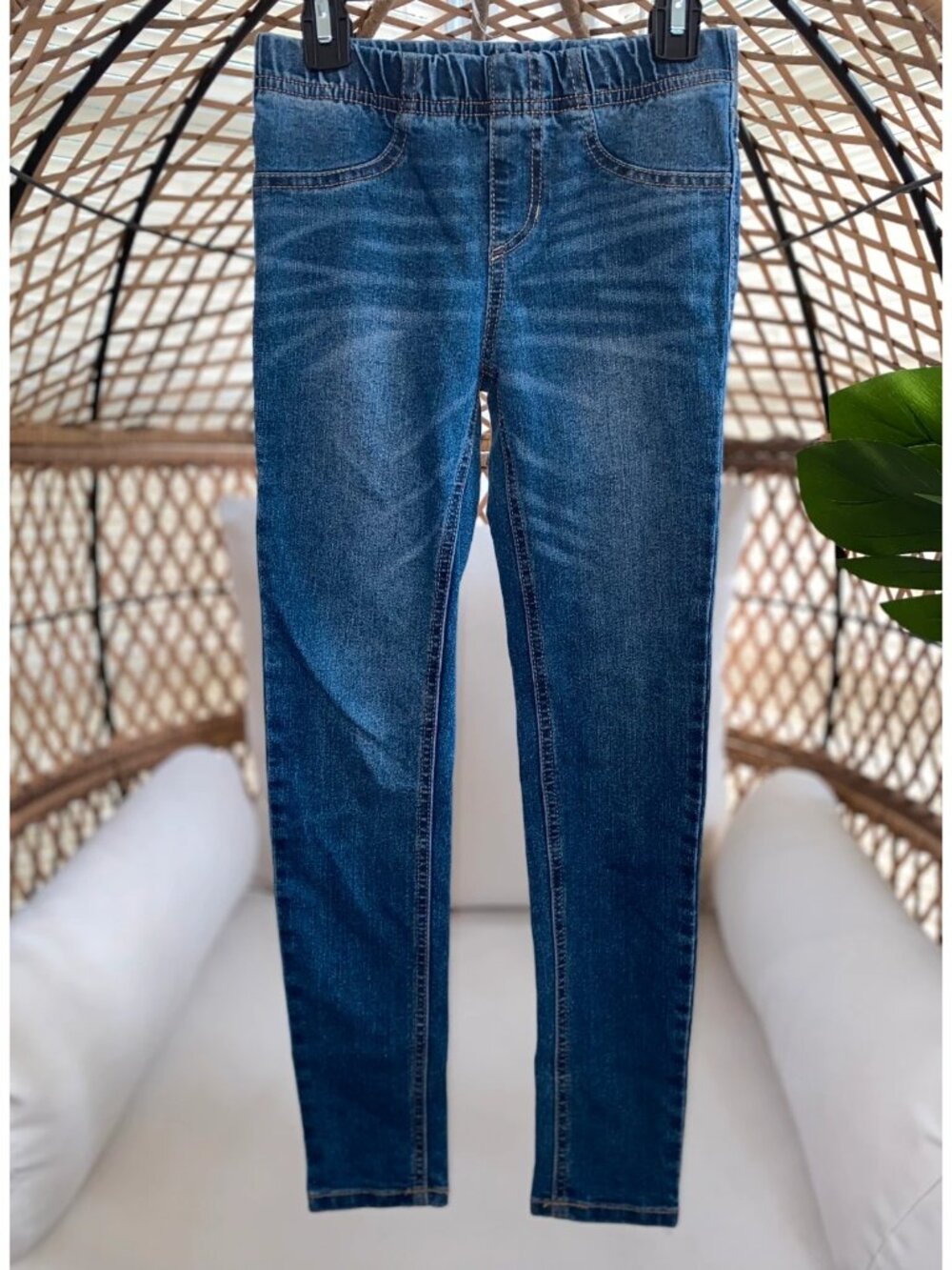 Cherokee Kids Little Girls Blue Pull On Denim Jeans Pants Size 7